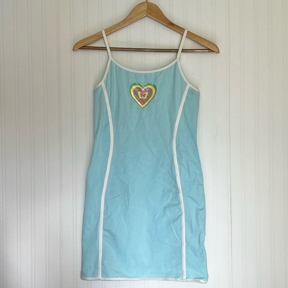 Princess Polly Blue Embellished Mini Dress